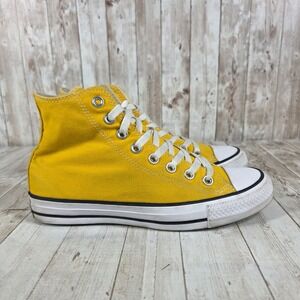 Converse Chuck Taylor All‎ Star High Top Yellow Canvas Sneakers Women's Size 6.5
